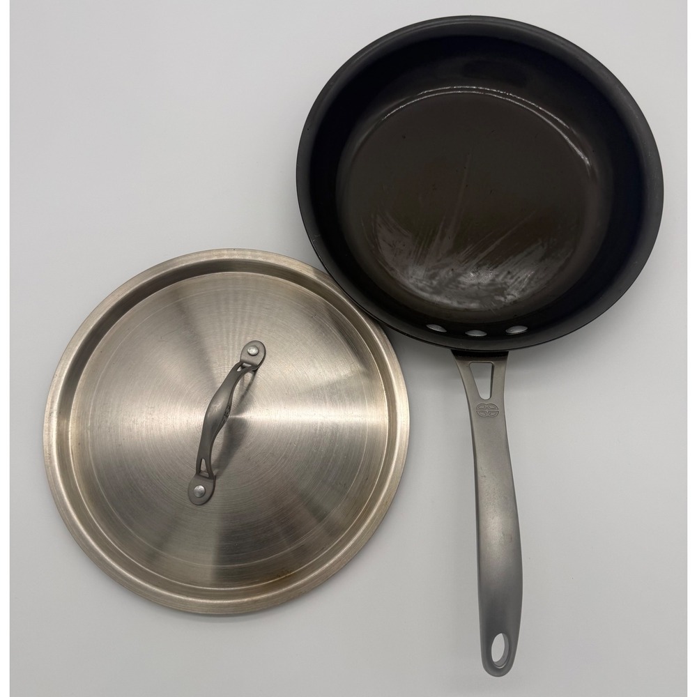 Calphalon Commercial Hard Anodized 10 Inch Omelette Pan Skillet with Lid